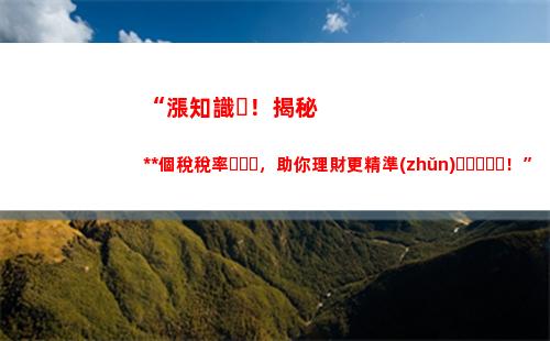 “有了個稅，讓你的薪資漲滿滿！”